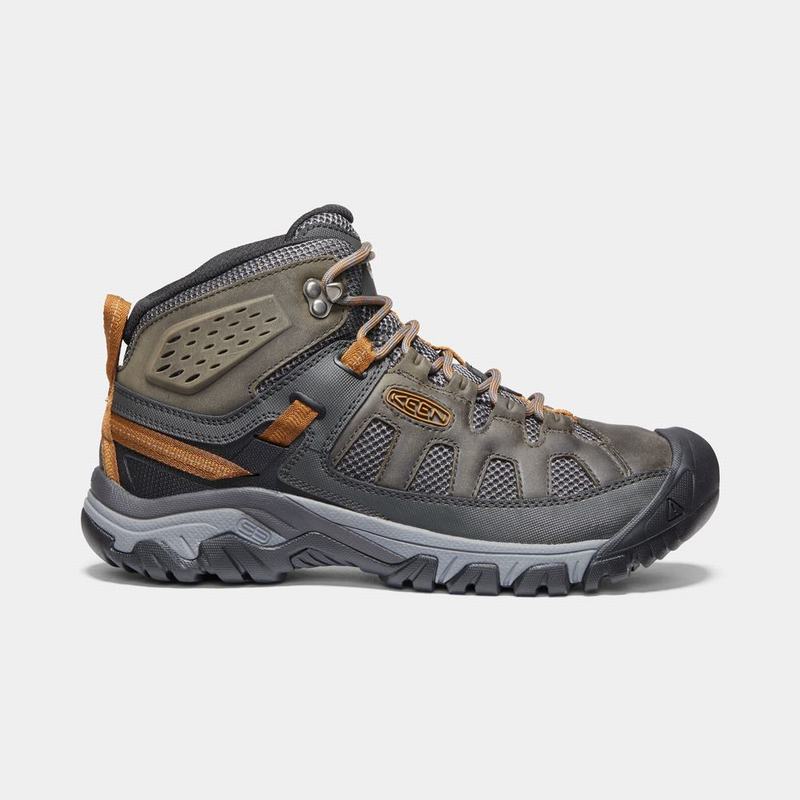 Discount Keen Targhee Vent Mid Mens Hiking Boots Dark Olive (6725-YIMFB)